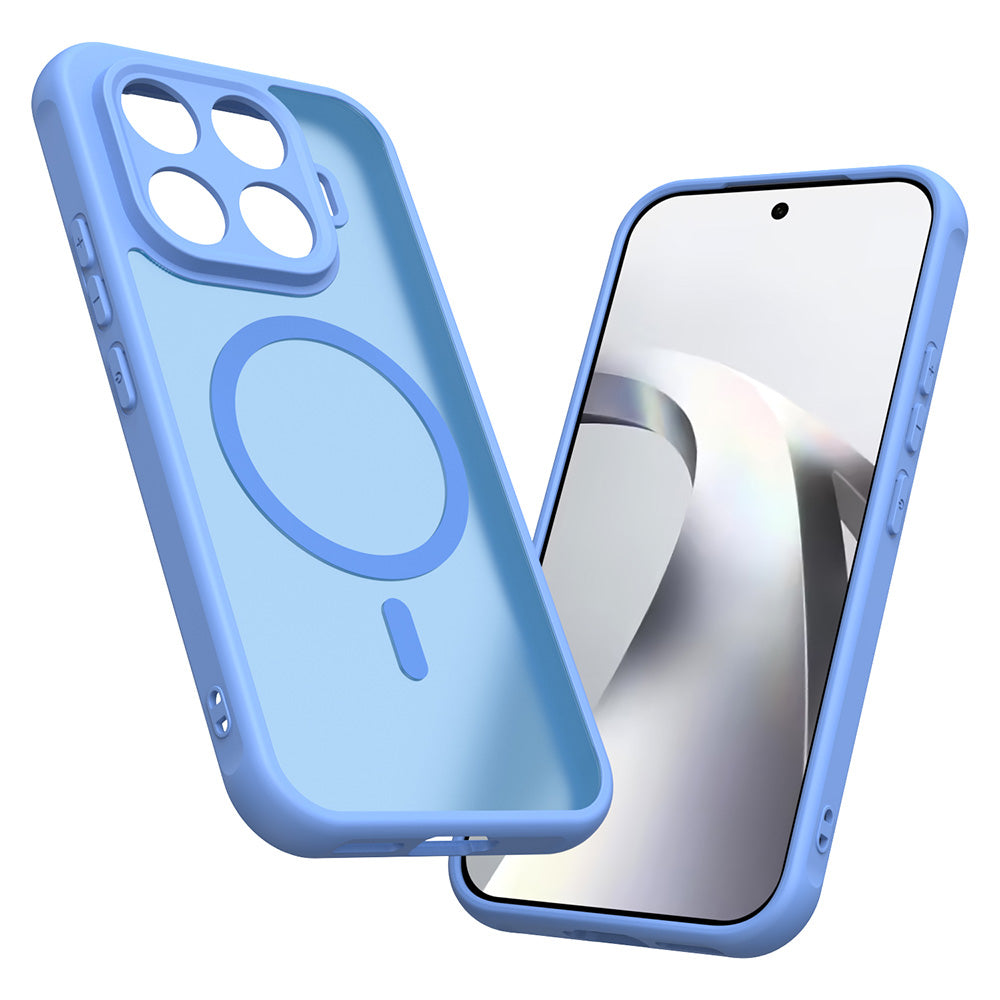 Custodia MagSafe per Xiaomi 17T, Techsuit, HaloFrost II, Blu