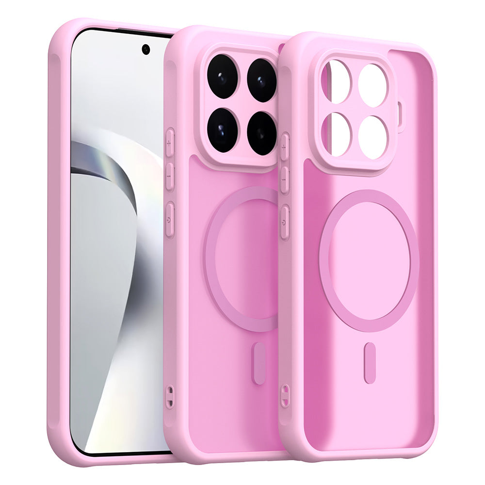 Custodia MagSafe per Xiaomi 17T, Techsuit, HaloFrost II, Rosa