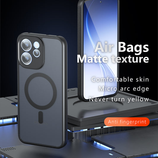 Custodia MagSafe per Xiaomi 17T, Techsuit, PureFrost, Nero Satinato