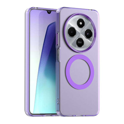 Custodia MagSafe per Xiaomi Poco C75 / Redmi 14C, Techsuit, CandyCase, Viola