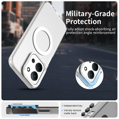 Custodia MagSafe per Xiaomi Poco C85 4G / Redmi 15C 5G / 15C 4G, Techsuit, CandyCase, Bianca