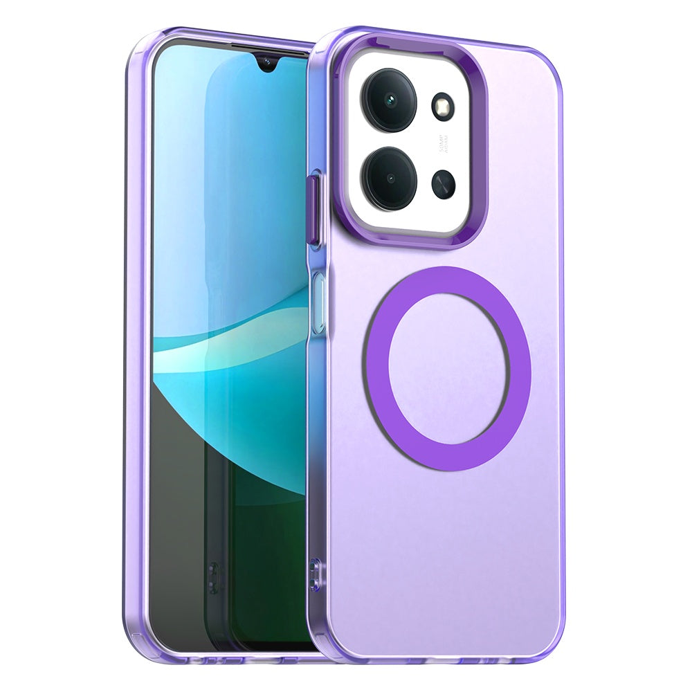 Custodia MagSafe per Xiaomi Poco C85 4G / Redmi 15C 5G / 15C 4G, Techsuit, CandyCase, Viola