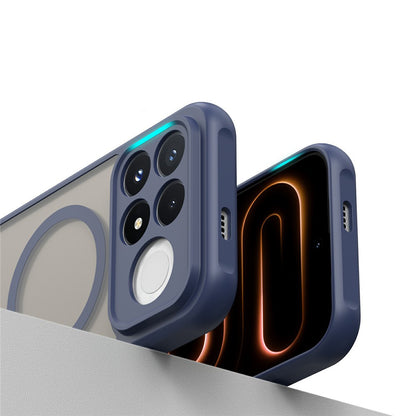 Cover MagSafe per Xiaomi Poco F9 Pro, Techsuit, HaloFrost II, blu navy