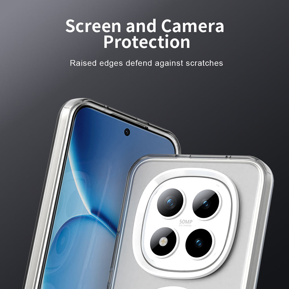 Custodia MagSafe per Xiaomi Poco M8 Pro / Redmi Note 15 Pro+ 5G, Techsuit, CandyCase, Bianca