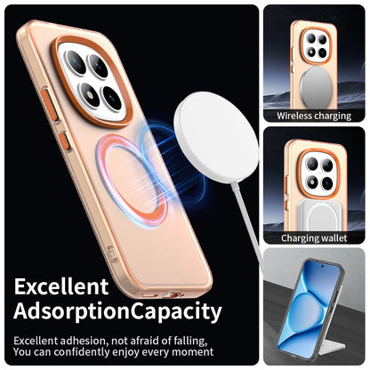 Custodia MagSafe per Xiaomi Poco M8 Pro / Redmi Note 15 Pro+ 5G, Techsuit, CandyCase, Arancione