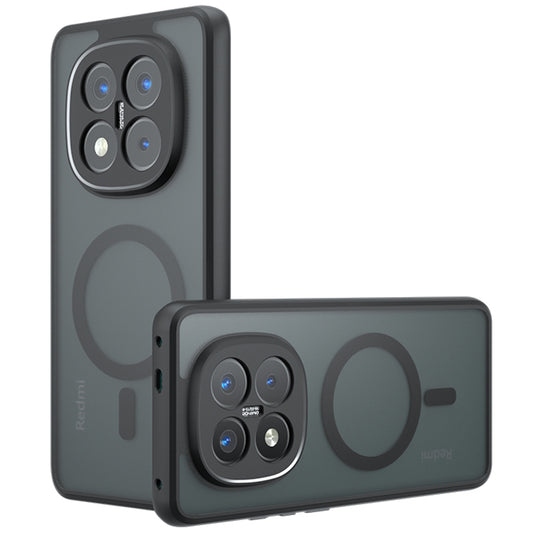 Custodia MagSafe per Xiaomi Poco X7 / Note 14 Pro 5G, Techsuit, PureFrost, Nera