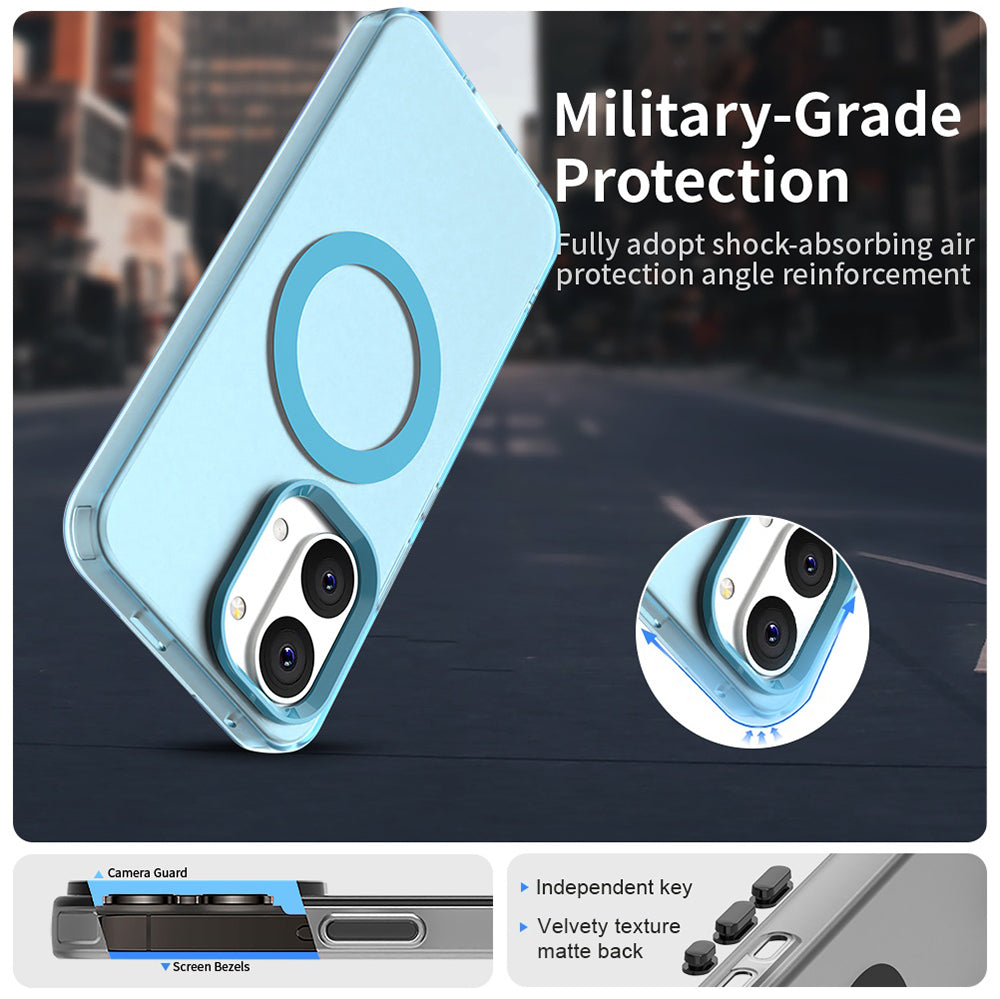 Custodia MagSafe per Xiaomi Poco X8 Pro Max, Techsuit, CandyCase, Blu