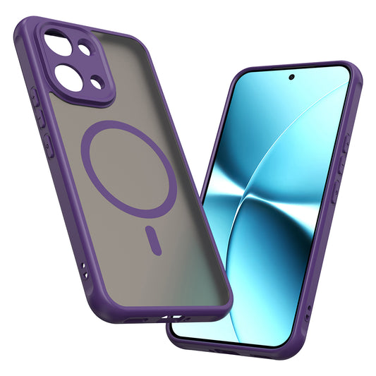 Custodia MagSafe per Xiaomi Poco X8 Pro Max, Techsuit, HaloFrost II, Viola