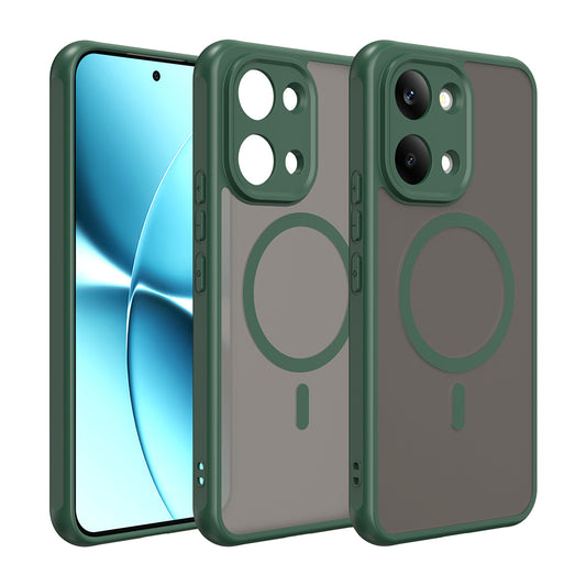 Custodia MagSafe per Xiaomi Poco X8 Pro Max, Techsuit, HaloFrost II, Verde