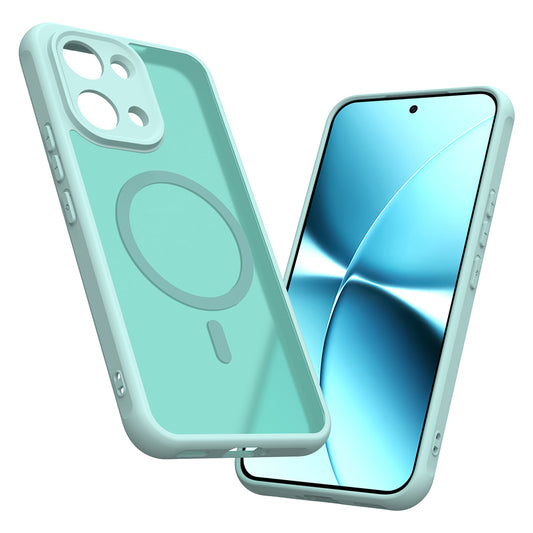 Custodia MagSafe per Xiaomi Poco X8 Pro Max, Techsuit, HaloFrost II, Verde Chiaro