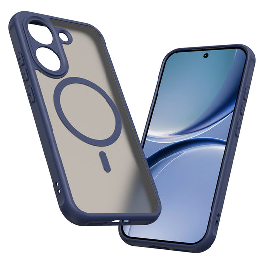 Custodia MagSafe per Xiaomi Poco X8 Pro, Techsuit, HaloFrost II, Blu Navy