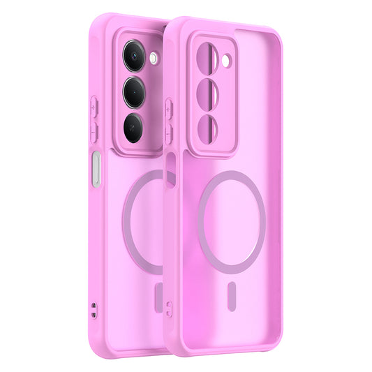 Custodia MagSafe per Xiaomi Redmi 15 5G / 15 4G, Techsuit, HaloFrost II, Rosa