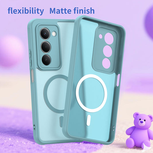 Custodia MagSafe per Xiaomi Redmi 15 5G / 15 4G, Techsuit, HaloFrost II, Verde Chiaro