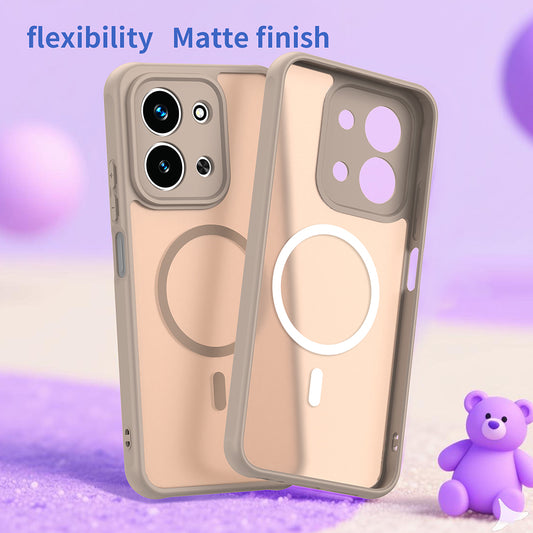 Custodia MagSafe per Xiaomi Redmi 15C 5G / 15C 4G, Techsuit, HaloFrost II, Dorata