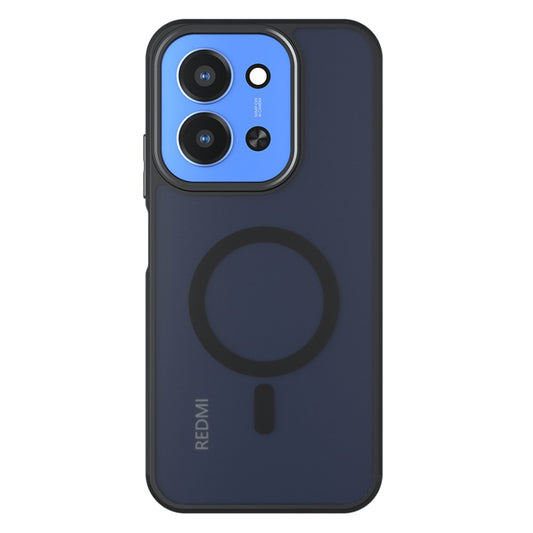 Custodia MagSafe per Xiaomi Redmi 15C 5G / 15C 4G, Techsuit, PureFrost, Nera Satinata