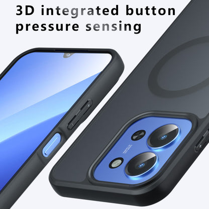 Custodia MagSafe per Xiaomi Redmi 15C 5G / 15C 4G, Techsuit, PureFrost, Nera Satinata