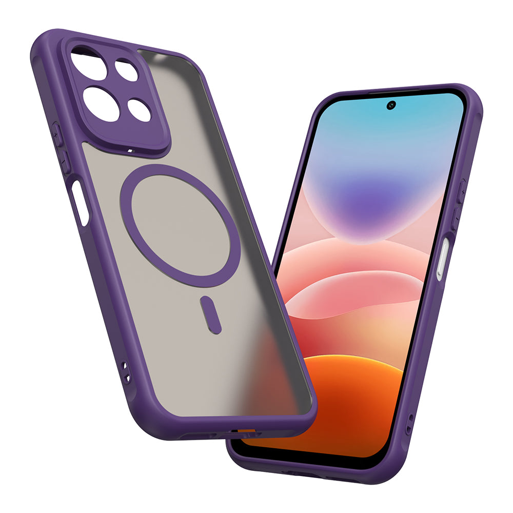 Custodia MagSafe per Xiaomi Redmi 17 5G / 17 4G, Techsuit, HaloFrost II, Viola