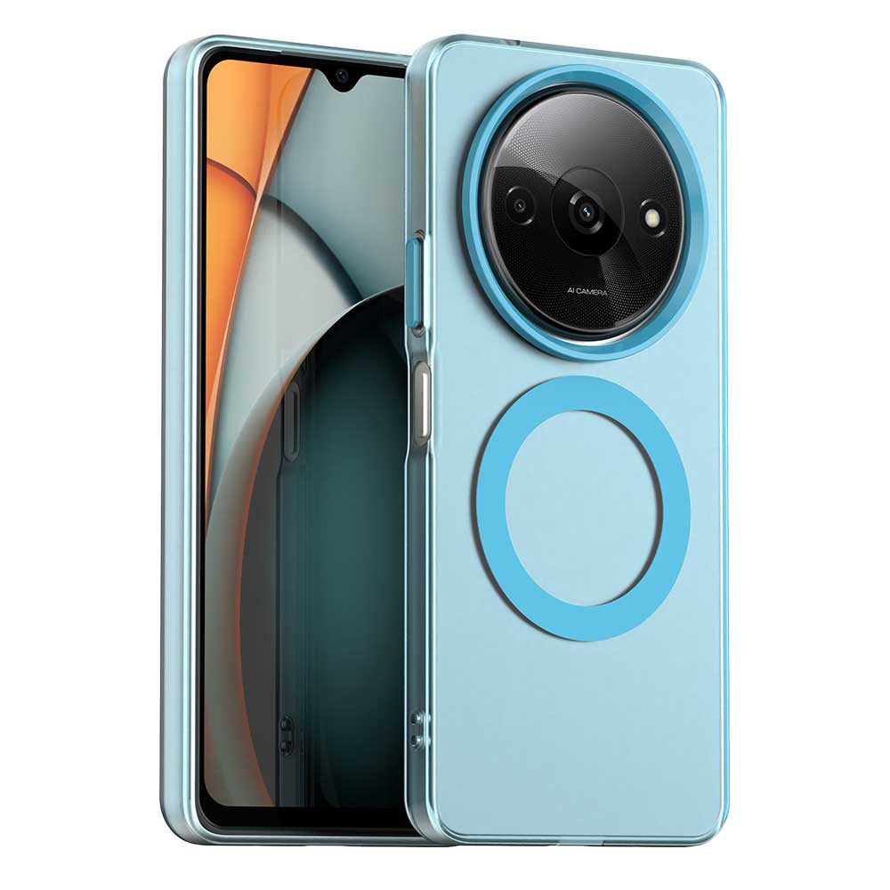 Custodia MagSafe per Xiaomi Redmi A3x / A3, Techsuit, CandyCase, Blu