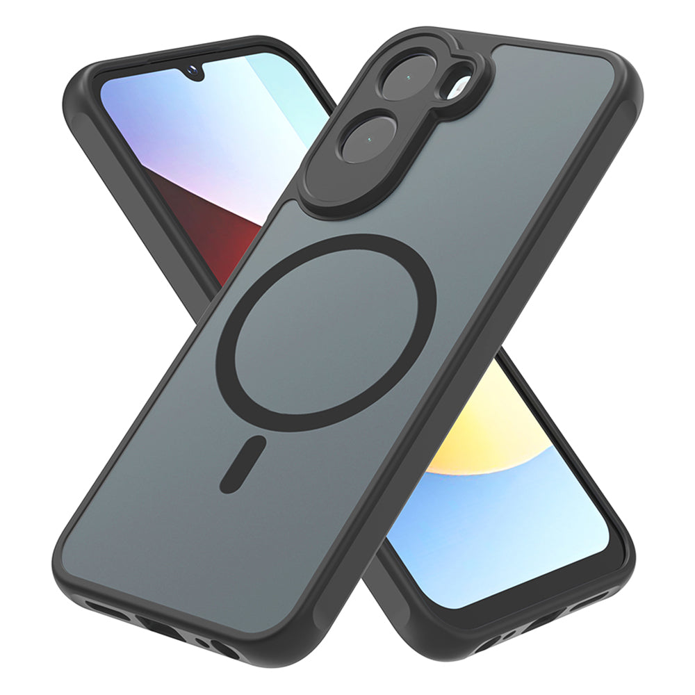 Custodia MagSafe per Xiaomi Redmi A7 Pro 4G, Techsuit, HaloFrost II, Nera