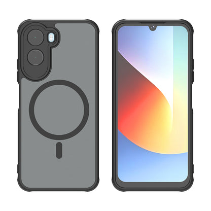 Custodia MagSafe per Xiaomi Redmi A7 Pro 4G, Techsuit, HaloFrost II, Nera