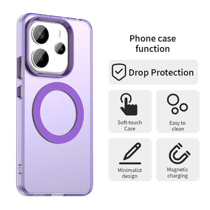 Custodia MagSafe per Xiaomi Redmi Note 14 4G (Regionale), Techsuit, CandyCase, Viola