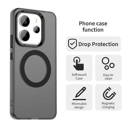 Custodia MagSafe per Xiaomi Redmi Note 14 4G (Standard), Techsuit, CandyCase, Nera