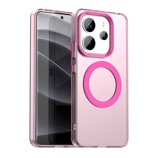 Custodia MagSafe per Xiaomi Redmi Note 14 4G (Standard), Techsuit, CandyCase, Rosa