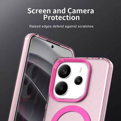 Custodia MagSafe per Xiaomi Redmi Note 14 4G (Standard), Techsuit, CandyCase, Rosa