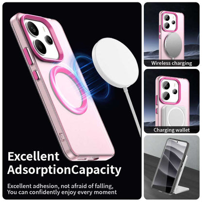 Custodia MagSafe per Xiaomi Redmi Note 14 4G (Standard), Techsuit, CandyCase, Rosa