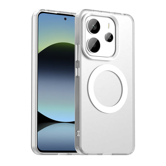 Custodia MagSafe per Xiaomi Redmi Note 14 5G, Techsuit, CandyCase, Bianca