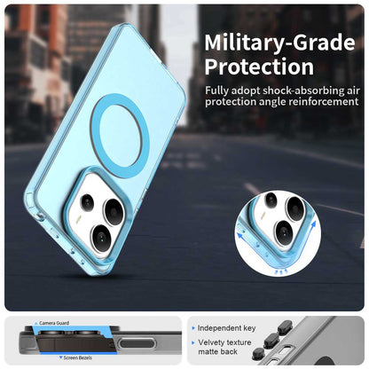 Custodia MagSafe per Xiaomi Redmi Note 14 5G, Techsuit, CandyCase, Blu