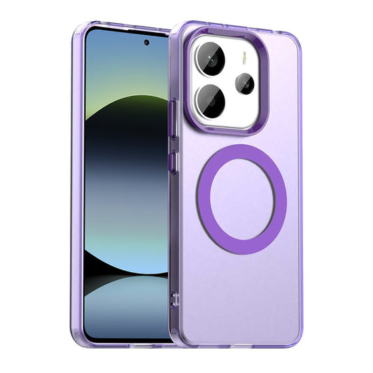 Custodia MagSafe per Xiaomi Redmi Note 14 5G, Techsuit, CandyCase, Viola