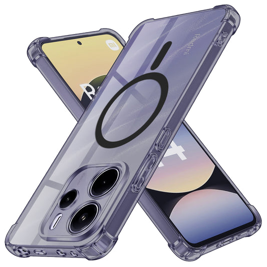 Custodia MagSafe per Xiaomi Redmi Note 14 5G, Techsuit, Shockproof Clear, Fumè