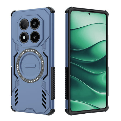 Custodia MagSafe per Xiaomi Redmi Note 14 Pro 4G, Techsuit, ArmorMag, Blu