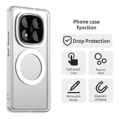 Custodia MagSafe per Xiaomi Redmi Note 14 Pro 4G, Techsuit, CandyCase, Bianca