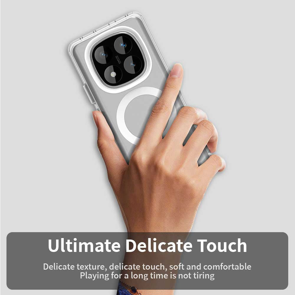 Custodia MagSafe per Xiaomi Redmi Note 14 Pro 4G, Techsuit, CandyCase, Bianca