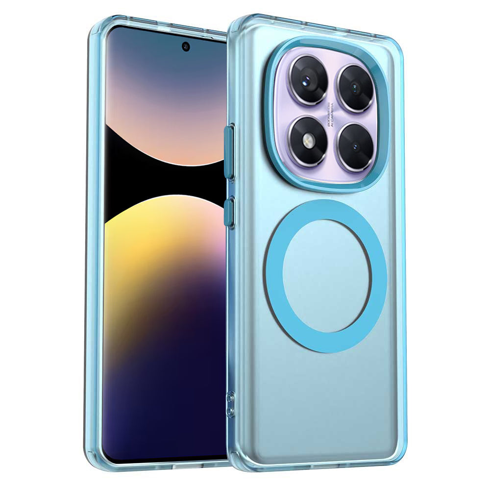 Custodia MagSafe per Xiaomi Redmi Note 14 Pro 4G, Techsuit, CandyCase, Blu