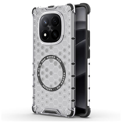Custodia MagSafe per Xiaomi Redmi Note 14 Pro+ 5G, Techsuit, HoneyComb Shield, Bianca