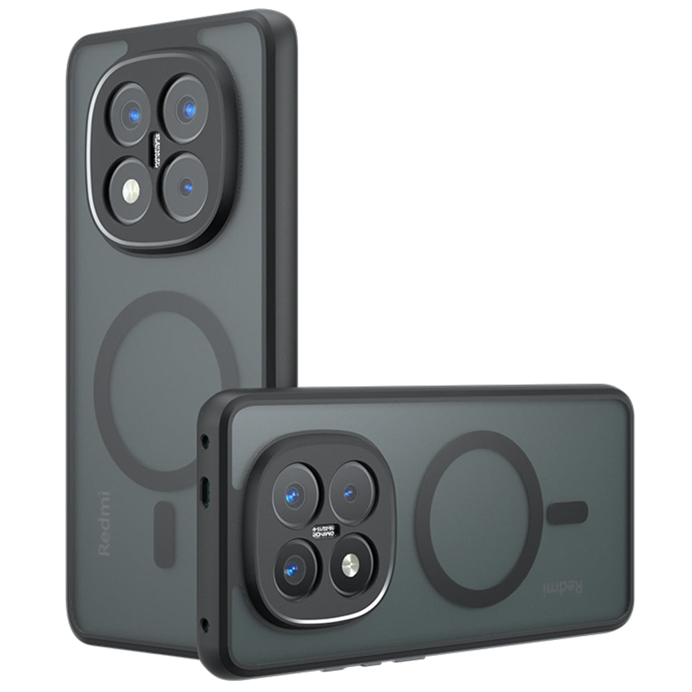 Custodia MagSafe per Xiaomi Redmi Note 14 Pro+ 5G, Techsuit, PureFrost, Nera