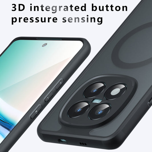 Custodia MagSafe per Xiaomi Redmi Note 15 Pro 4G, Techsuit, PureFrost, Nera Satinata