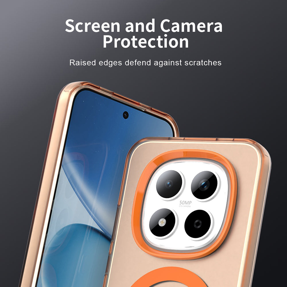 Custodia MagSafe per Xiaomi Redmi Note 15 Pro 5G, Techsuit, CandyCase, Arancione