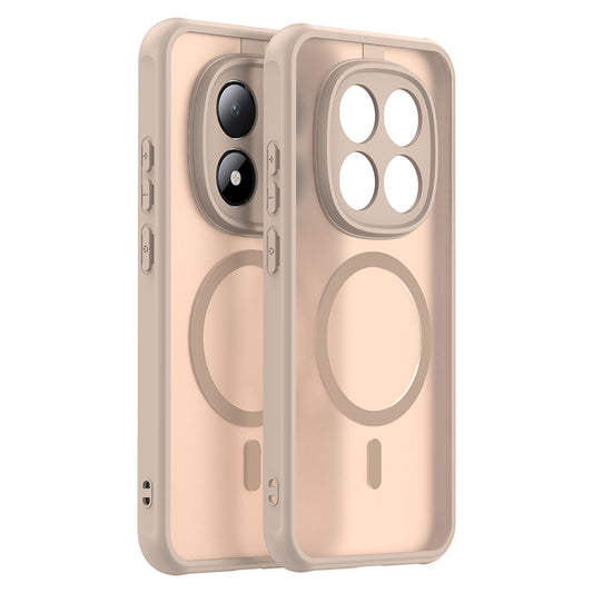 Custodia MagSafe per Xiaomi Redmi Note 15 Pro 5G, Techsuit, HaloFrost II, Dorata