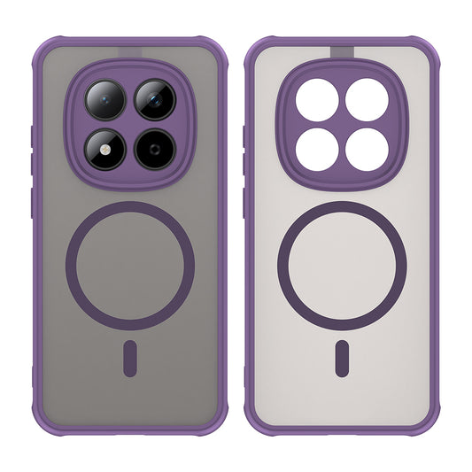 Custodia MagSafe per Xiaomi Redmi Note 15 Pro 5G, Techsuit, HaloFrost II, Viola