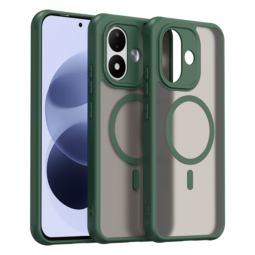 Cover MagSafe per Xiaomi Redmi Note 17 4G / Note 17 5G, Techsuit, HaloFrost II, Verde
