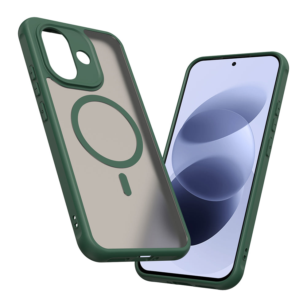 Cover MagSafe per Xiaomi Redmi Note 17 4G / Note 17 5G, Techsuit, HaloFrost II, Verde
