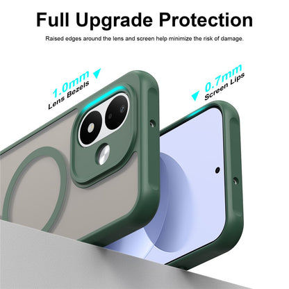 Cover MagSafe per Xiaomi Redmi Note 17 4G / Note 17 5G, Techsuit, HaloFrost II, Verde