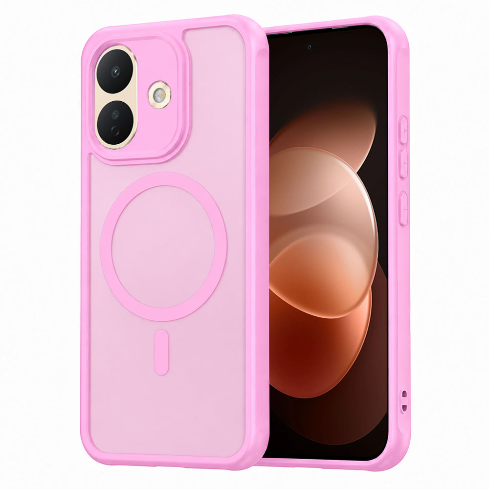 Cover MagSafe per Xiaomi Redmi Note 17 Pro, Techsuit, HaloFrost II, rosa