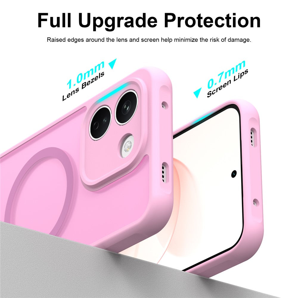 Cover MagSafe per Xiaomi Redmi Note 17 Pro, Techsuit, HaloFrost II, rosa