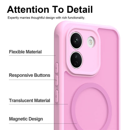 Cover MagSafe per Xiaomi Redmi Note 17 Pro, Techsuit, HaloFrost II, rosa