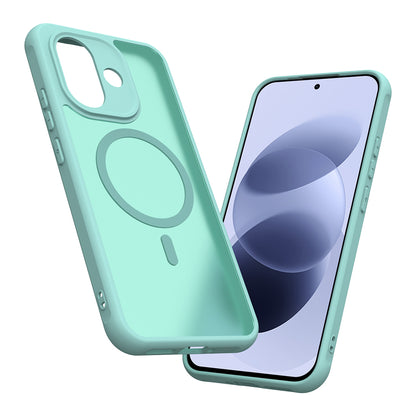 Custodia MagSafe per Xiaomi Redmi Note 17 Pro, Techsuit, HaloFrost II, Verde Chiaro